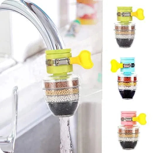 Activated Carbon Water Faucet Mount Filter (Assorted Color) Pack of 1